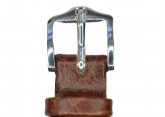 Hirsch 'Highland' M Brown, leather watch strap 12mm