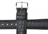 Hirsch 'Regent' Black Leather Strap, 18mm