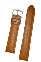 Hirsch 'Forest' Golden Brown Soft Calfskin Leather Strap,M, 18mm