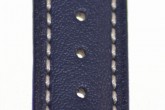 Hirsch 'Heavy Calf' 22mm Blue Leather Strap 