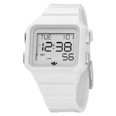 Unisex Adidas White Digital Strap Watch  ADH4000