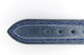 Hirsch 'Camelgrain' 16mm Blue Leather Strap 