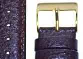 Padded Buffalo Brown Leather Watch Strap 20mm