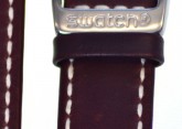 Swatch Brown Leather Irony Watch Strap 'Uomo D' Onore'  