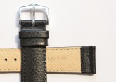 Hirsch 'Kansas' Black Calf Leather Strap, 20mm