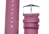 Hirsch 'Scandic' Mauve leather watch strap 22mm