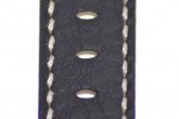 Hirsch 'Mariner' 20mm Black Leather Strap 