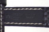 Hirsch 'Carbon' High Tech 22mm Black Leather Strap 