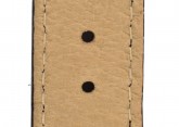 Hirsch 'Crocograin' Long Black Leather Strap, 16mm