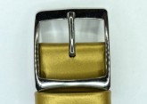 Hirsch Grace, Watch Strap for Swatch Gents in Gold, 16mm, Steel Buckle 