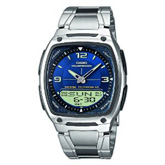 Gents Casio Telememo 30 Bracelet Watch AW-81D-2AVES