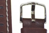 Hirsch 'Trapper' Brown Leather Strap, 22mm