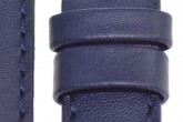 Hirsch 'Runner' 20mm Blue Leather Strap 