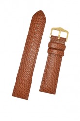 Hirsch 'Rainbow' M Golden Brown Leather Strap, 16mm