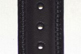 Hirsch 'Ascot' 20mm Black Leather Strap 