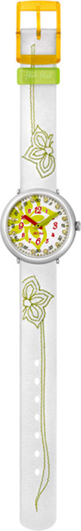 Girls Flik Flak Indian Flower Strap Watch FCN007