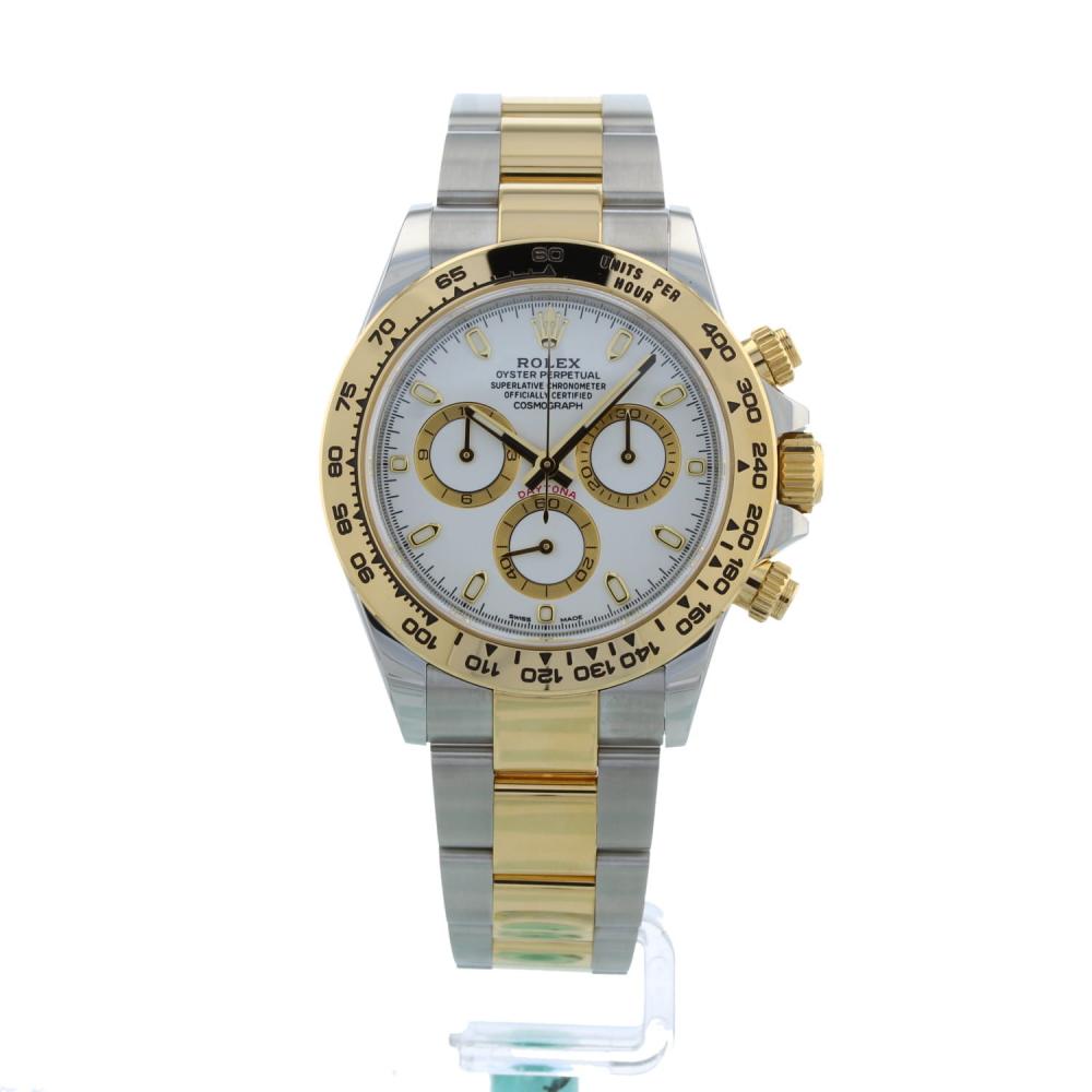 Gents Rolex Daytona 116503 18ct Yellow Gold   Stainless Steel case with White dial