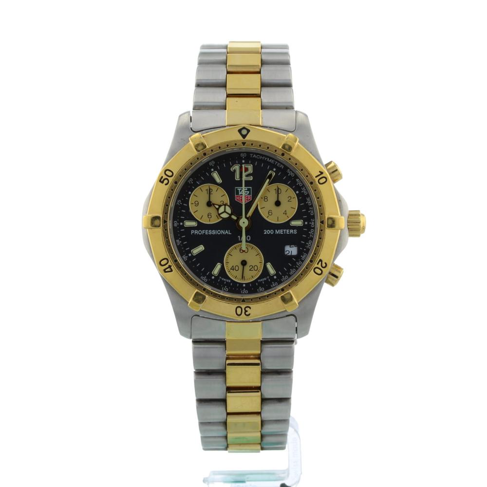 Gents Tag Heuer Professional CK1120 Gold Plated   Stainless Steel case with Black dial
