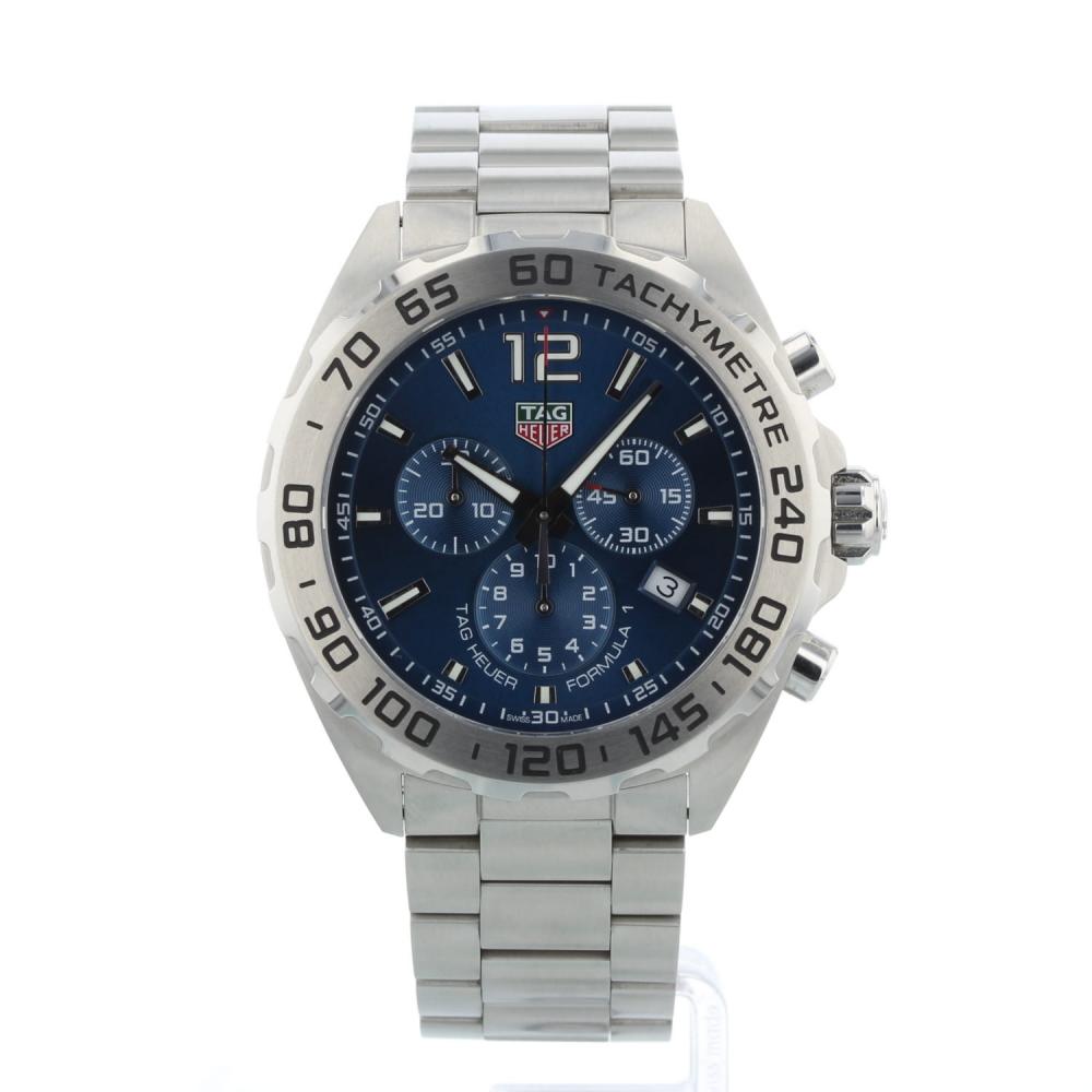 Gents Tag Heuer F1 CAZ101K Steel case with Blue dial