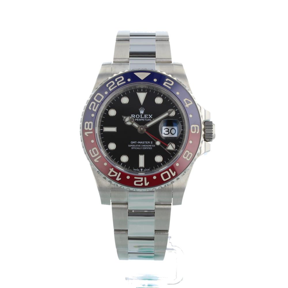 Gents Rolex GMT II 126710BLRO Steel case with Black dial