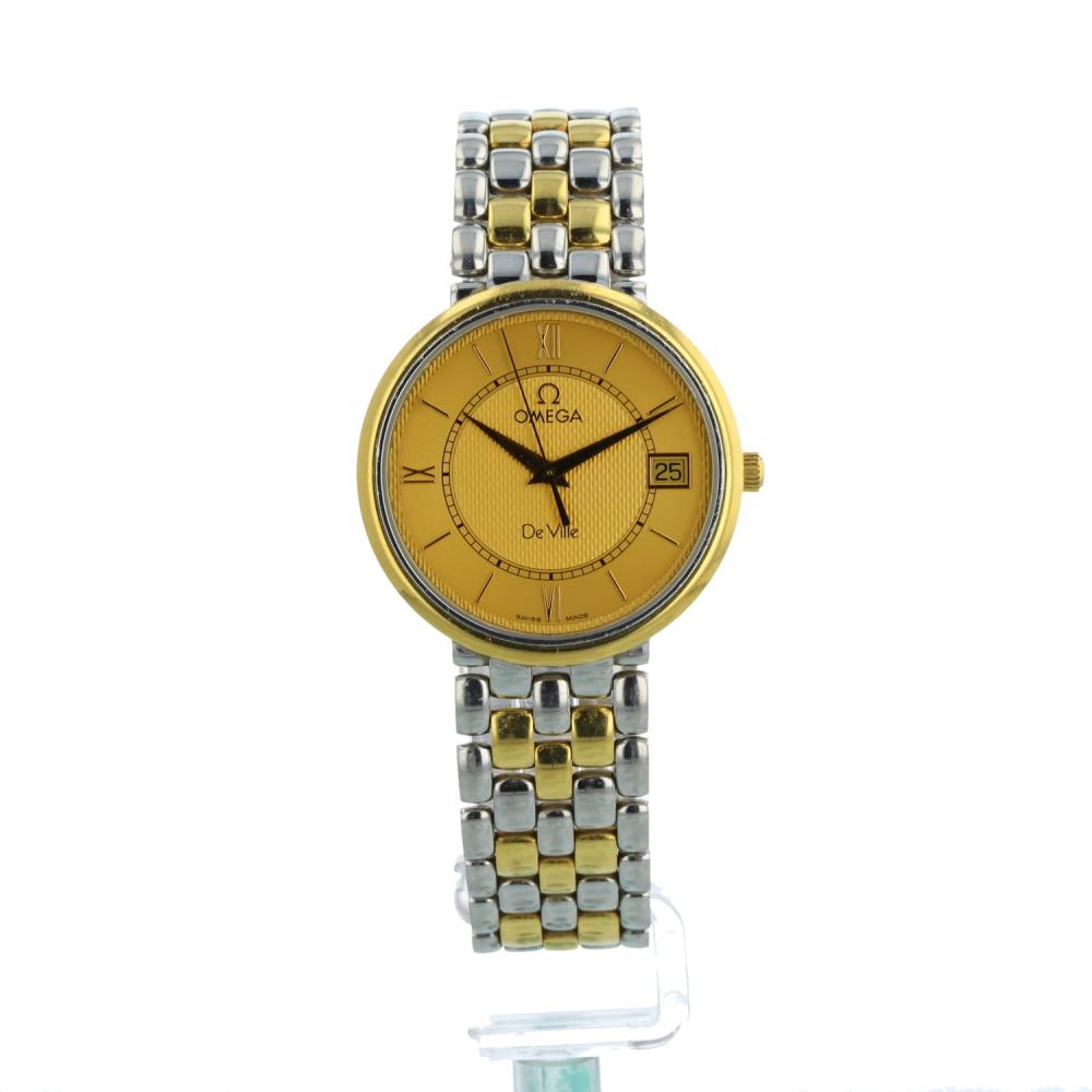 Gents Omega DeVille 73141100 Gold Plated   Stainless Steel case with Gilt dial