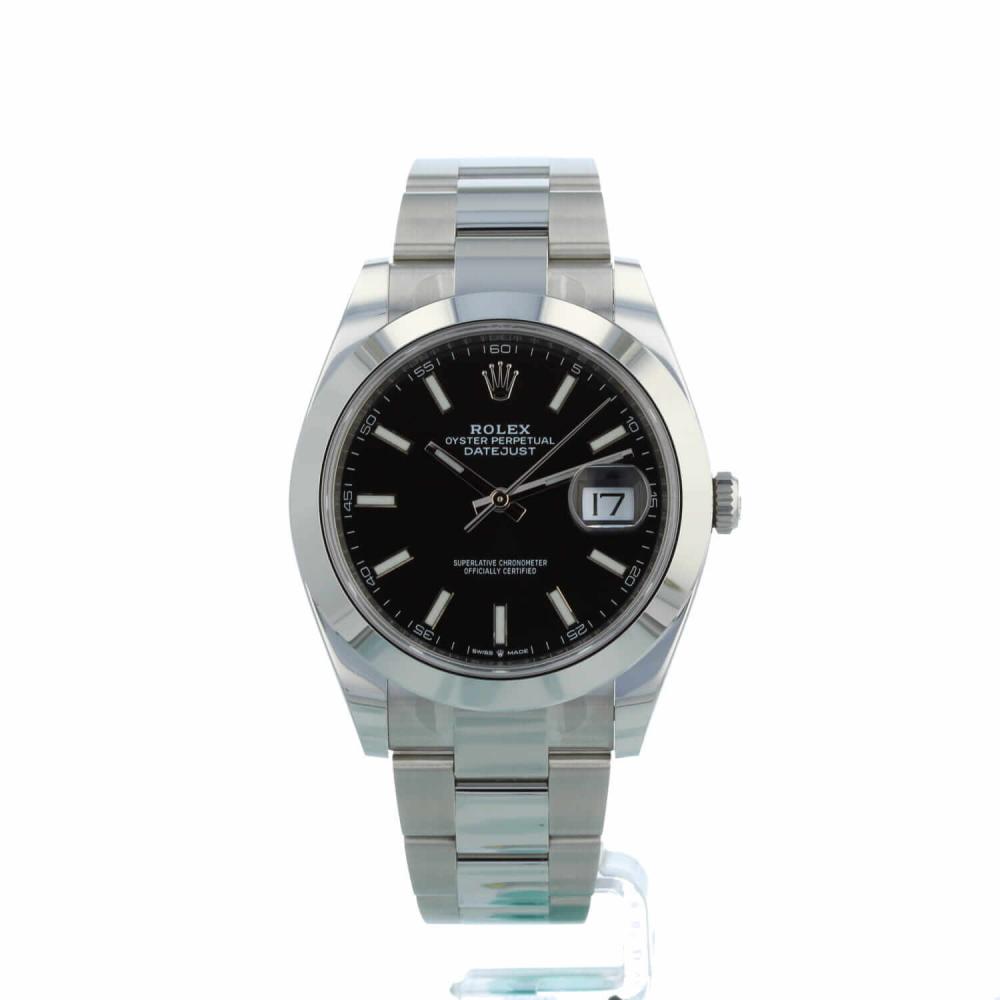 Gents Rolex Datejust 41 126300 Steel case with Black dial
