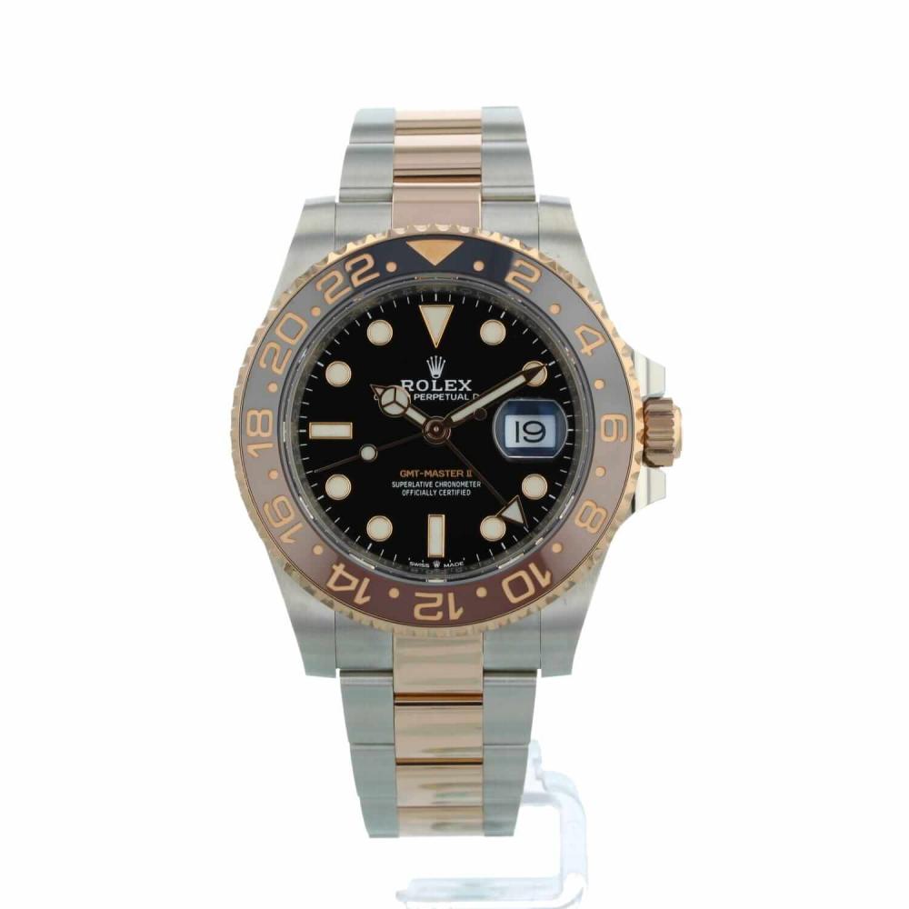Gents Rolex GMT Master II 126711CHNR 18ct Rose Gold   Stainless Steel case with Black dial