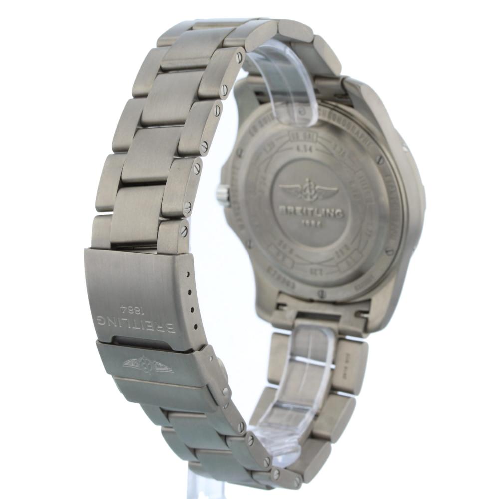 Breitling Aerospace Evo Black Dial Silver Steel Strap Watch for Men - E79363101B1E1