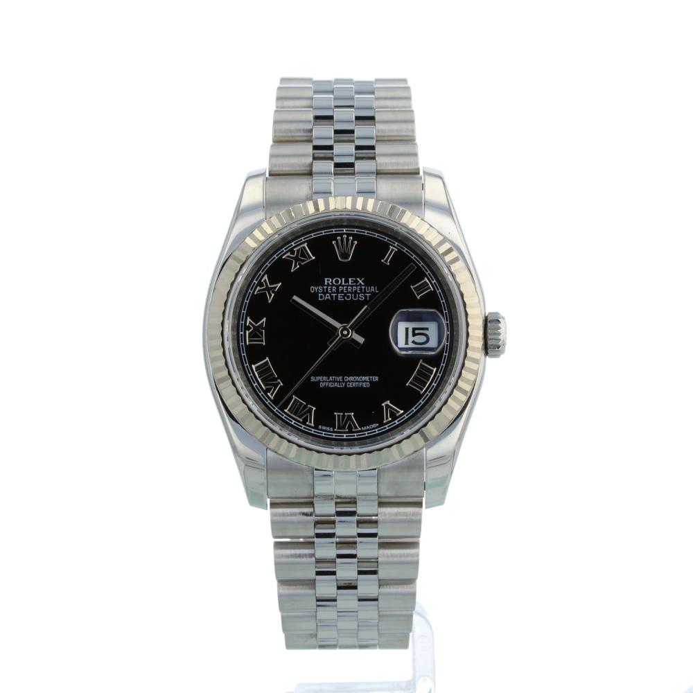 Gents Rolex DateJust 116234 Steel case with Black dial