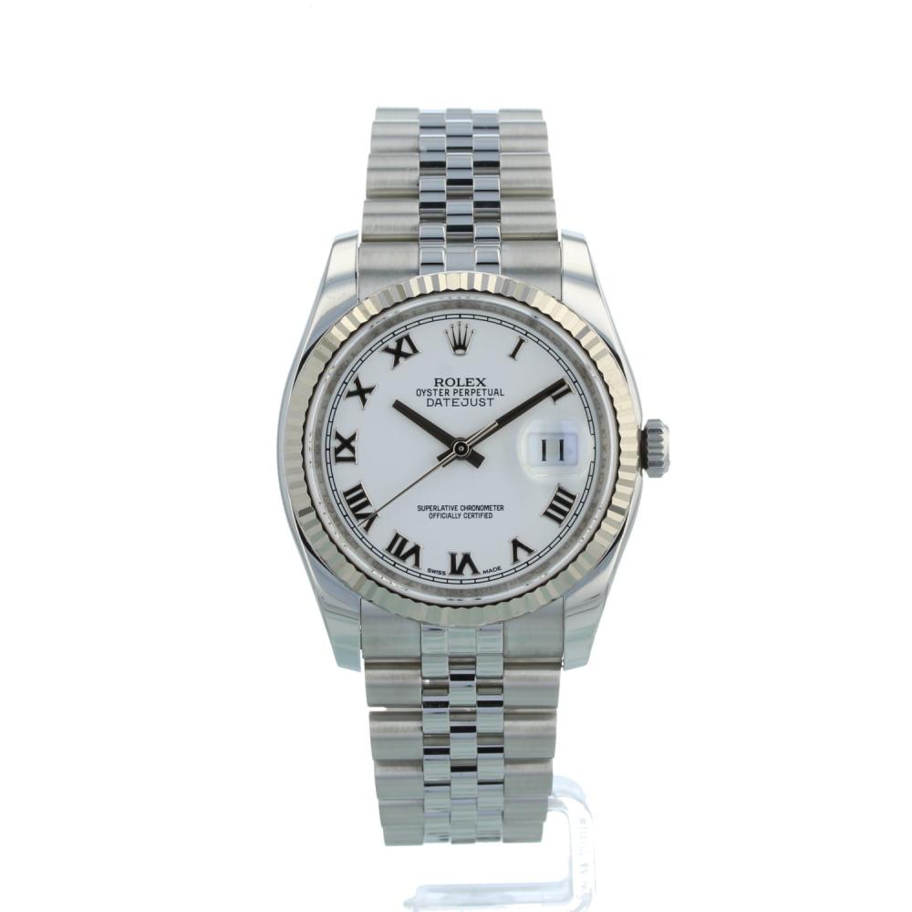 Gents Rolex DateJust 116234 Steel case with White dial