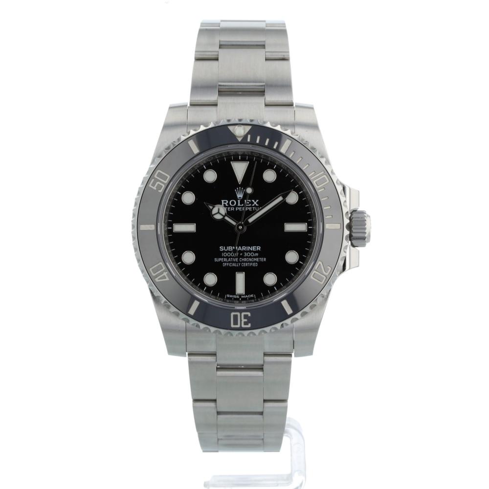 Gents Rolex Submariner Non Date 114060 Steel case with Black dial
