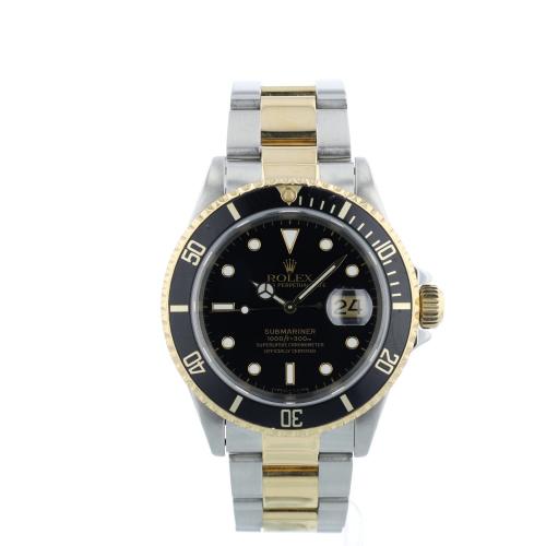 Gents Rolex Submariner Date 16613 18ct Yellow Gold Stainless Steel case with Black dial Gents Rolex Submariner Date 16613 18ct Yellow Gold Stainless Steel case with Black dial