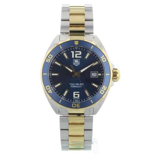 Gents Tag Heuer F1 WAZ1120 Yellow Gold   Stainless Steel case with Blue dial