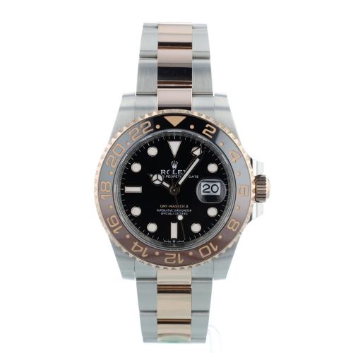 Gents Rolex GMT Master II 126711CHNR 18ct Rose Gold   Stainless Steel case with Black dial