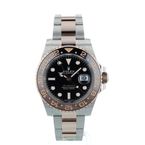 Gents Rolex GMT Master II 126711CHNR 18ct Rose Gold Stainless Steel case with Black dial Gents Rolex GMT Master II 126711CHNR 18ct Rose Gold Stainless Steel case with Black dial