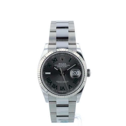Gents Rolex DateJust 36 126234 Steel case with Wimbledon dial