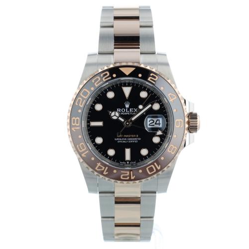 Gents Rolex GMT Master II 126711CHNR 18ct Rose Gold Stainless Steel case with Black dial Gents Rolex GMT Master II 126711CHNR 18ct Rose Gold Stainless Steel case with Black dial
