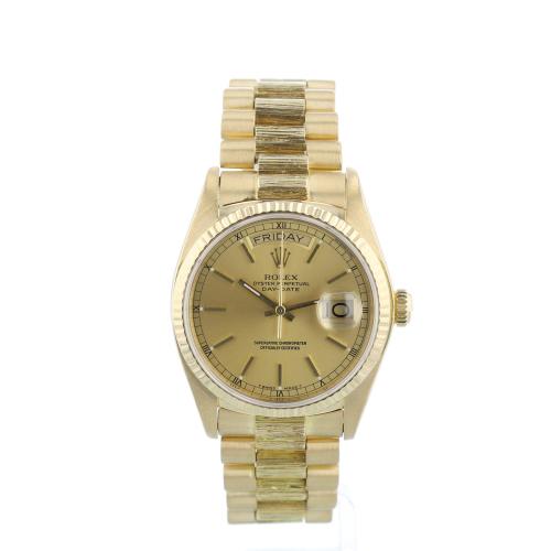 Gents Rolex Day Date 18038 18 CT case with Gilt dial