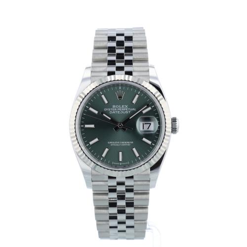 Gents Rolex DateJust 36 126234 Stainless Steel case with Green dial Gents Rolex DateJust 36 126234 Stainless Steel case with Green dial