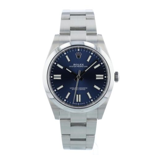 Gents Rolex Oyster Perpetual 41 124300 Steel case with Blue dial Gents Rolex Oyster Perpetual 41 124300 Steel case with Blue dial