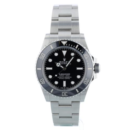 Gents Rolex Submariner Non Date 124060 Stainless Steel case with Black dial