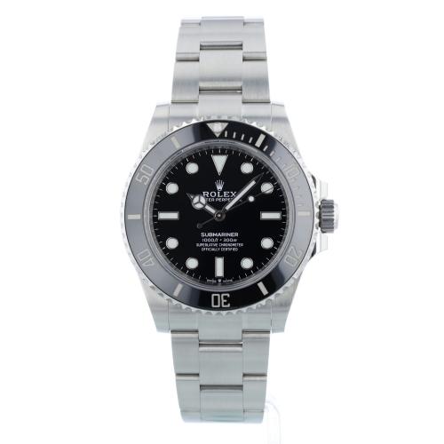 Gents Rolex Submariner Non Date 124060 Stainless Steel case with Black dial