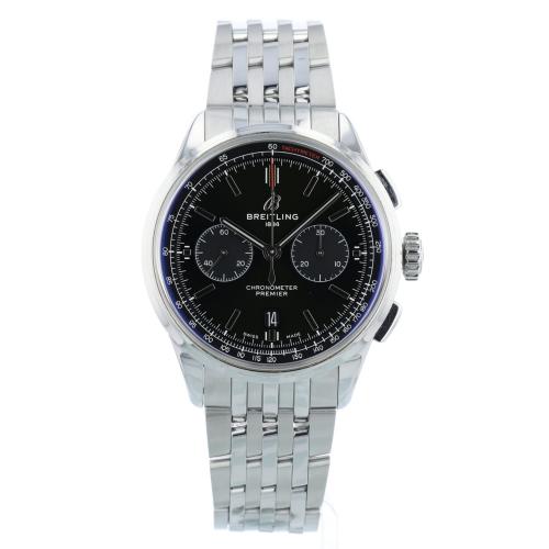 Gents Breitling B01 Chronograph 42 AB0118 Stainless Steel case with Green dial