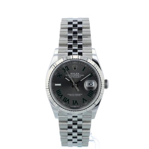 Gents Rolex DateJust 36 126234 Stainless Steel case with Wimbledon dial