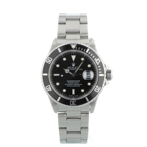 Gents Rolex Submariner Date 16610 Steel case with Black dial