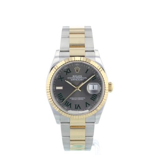 Gents Rolex Datejust 126233 18ct Yellow Gold   Stainless Steel case with Wimbledon dial