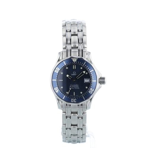 Ladies Omega Seamaster 258380 Steel case with Blue Wave dial Ladies Omega Seamaster 258380 Steel case with Blue Wave dial