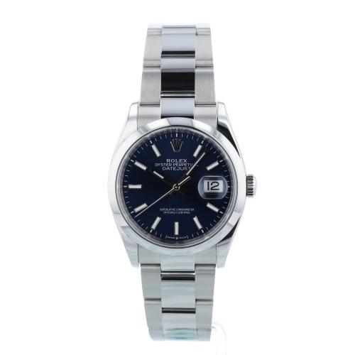 Gents Rolex DateJust 36 126200 Steel case with Blue dial