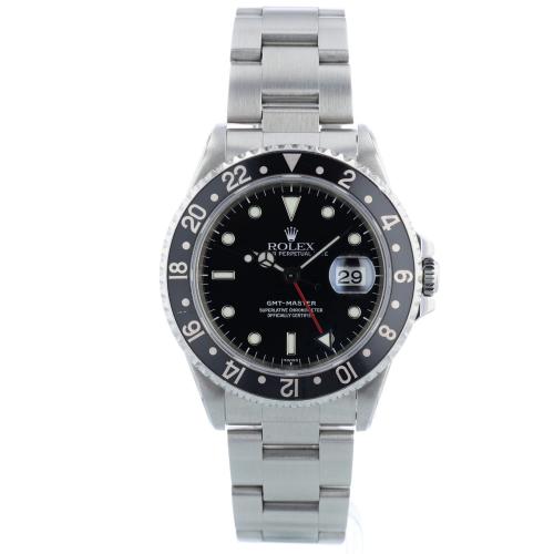 Gents Rolex GMT Master 16700 Stainless Steel case with Black dial