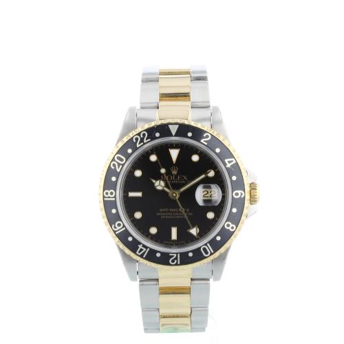Gents Rolex GMT Master II 16713 18ct Yellow Gold Stainless Steel case with Black dial Gents Rolex GMT Master II 16713 18ct Yellow Gold Stainless Steel case with Black dial